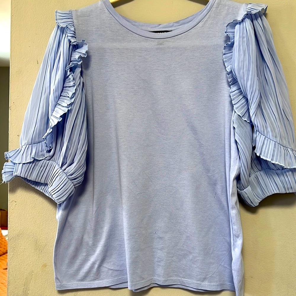 Express M blouse sky blue